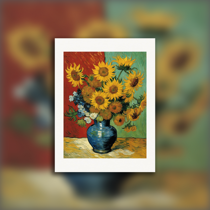 Affiche IA - Vincent Van Gogh, Fleur - 907266360