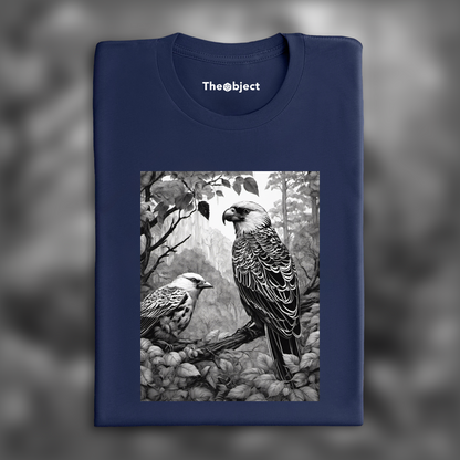 T-Shirt - Gothique forêt noire, Un Oiseau - 1797150837