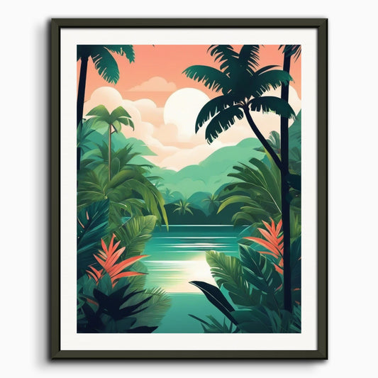 Poster: Tropical jungle, 
