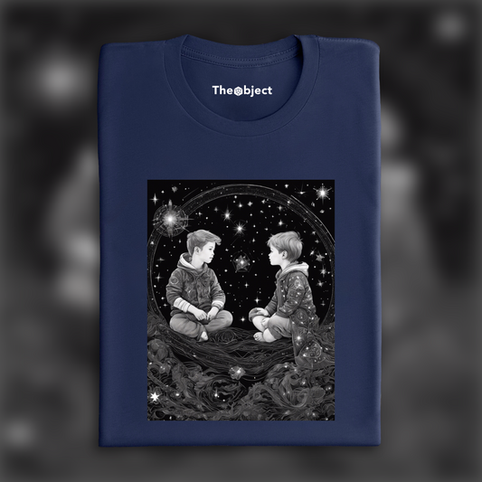 T-Shirt IA - Astrologie, Constellations, Signe des Gémeaux - 3393867059