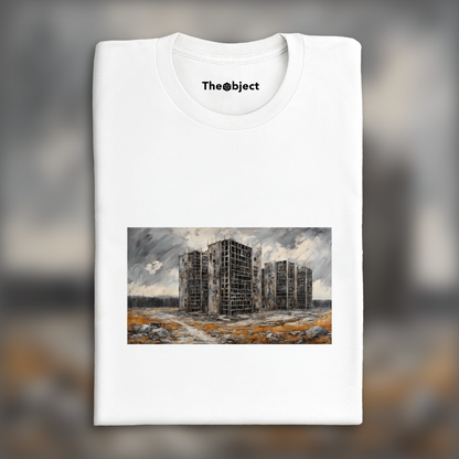 T-Shirt - Contemporary German neo-expressonism, Brutalist architecture, city - 1621212597