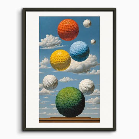 Poster: Surréalisme belge, Golf balls