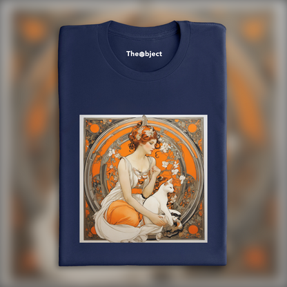 T-Shirt - Alphonse Mucha, une Femme  - 4239527387
