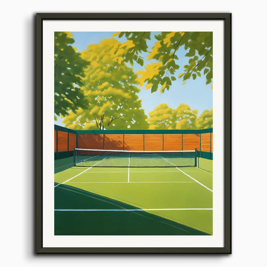 Poster: Nouveau réalisme américain, Tennis court