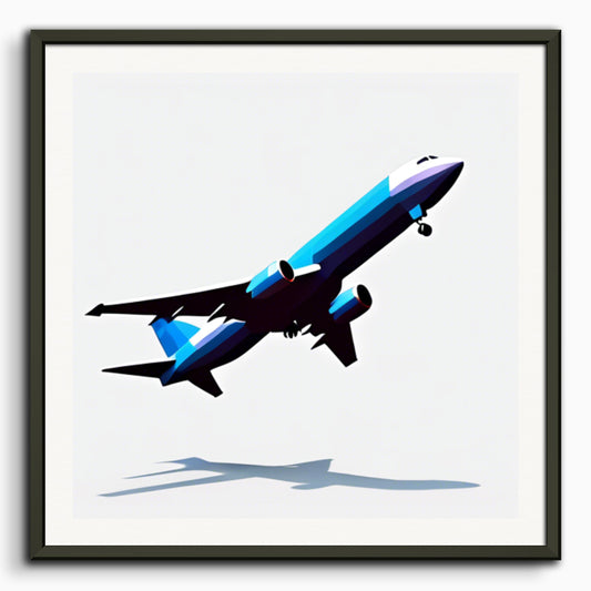 Poster: Low polygon, Plane