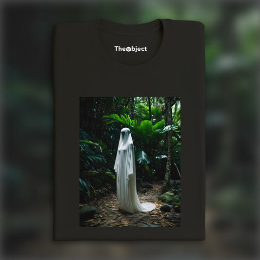 AI T-Shirt - Realistic photography, Ghost in the shell in the Seychelles - 2937654337