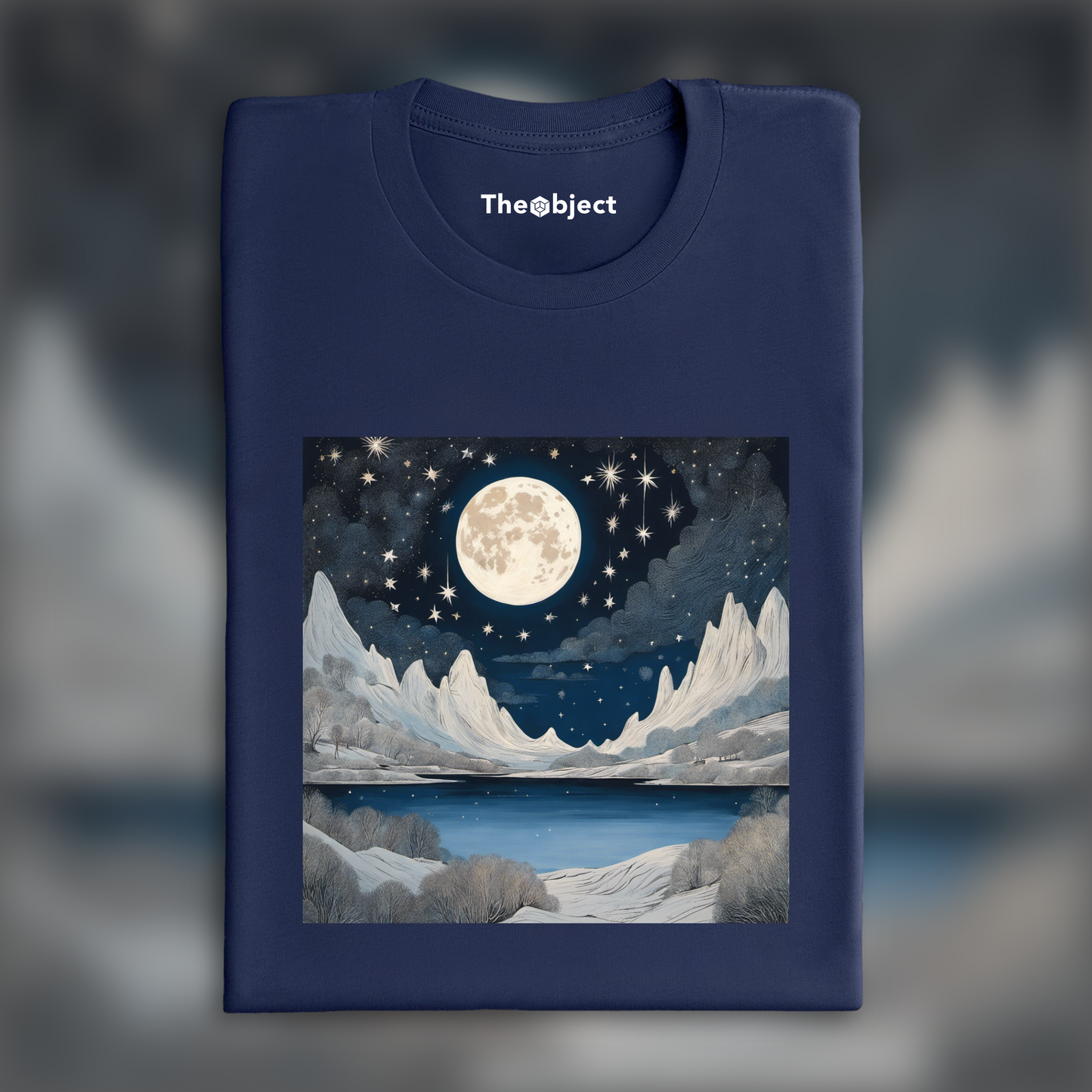T-Shirt - Moomins, Lune et ciel étoilé - 268130932