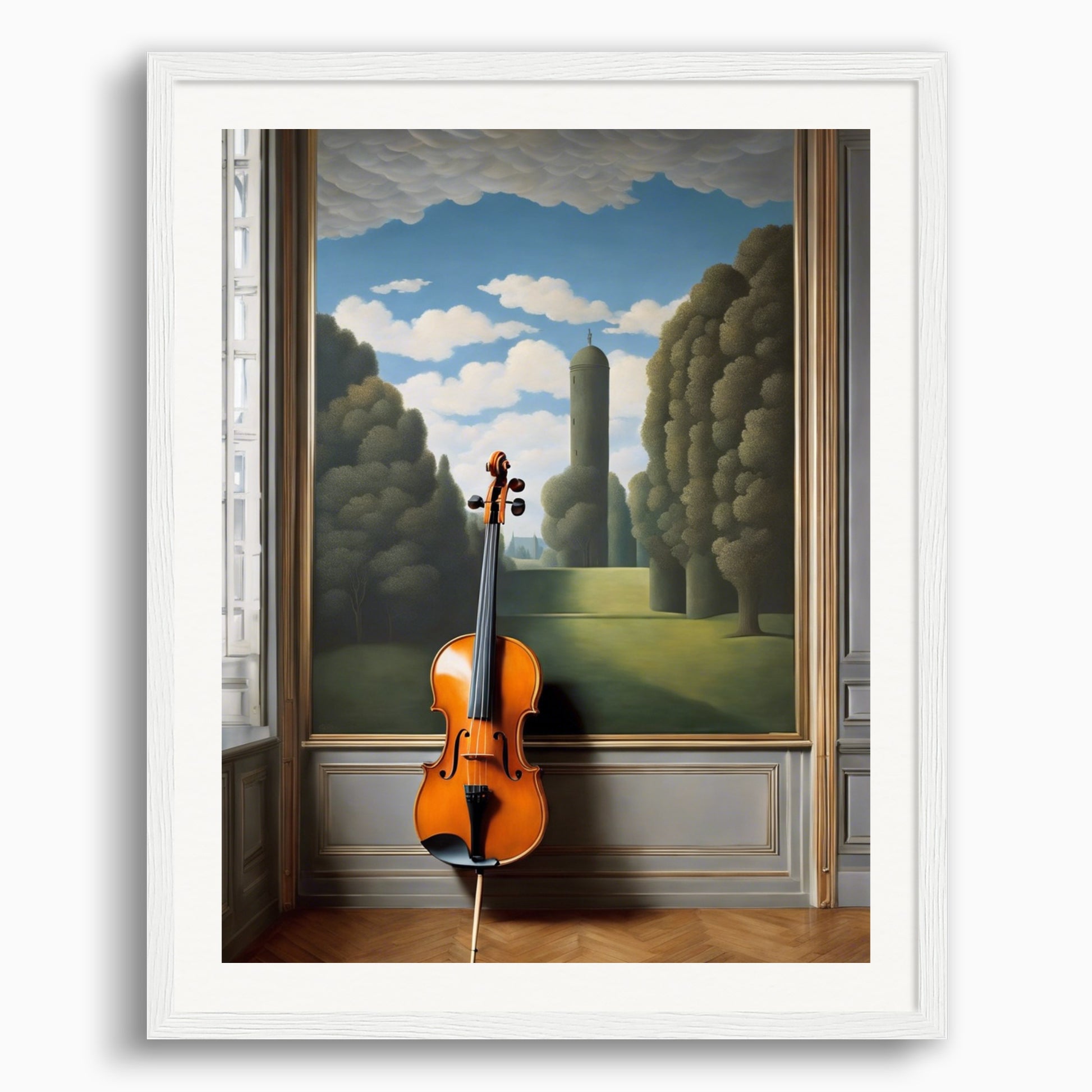 Poster: Surréalisme belge, A violin