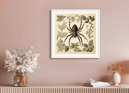 Poster with wood frame: Herbarium, Spider