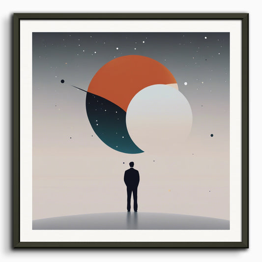 Poster: Abstract minimalist art, Astronomy
