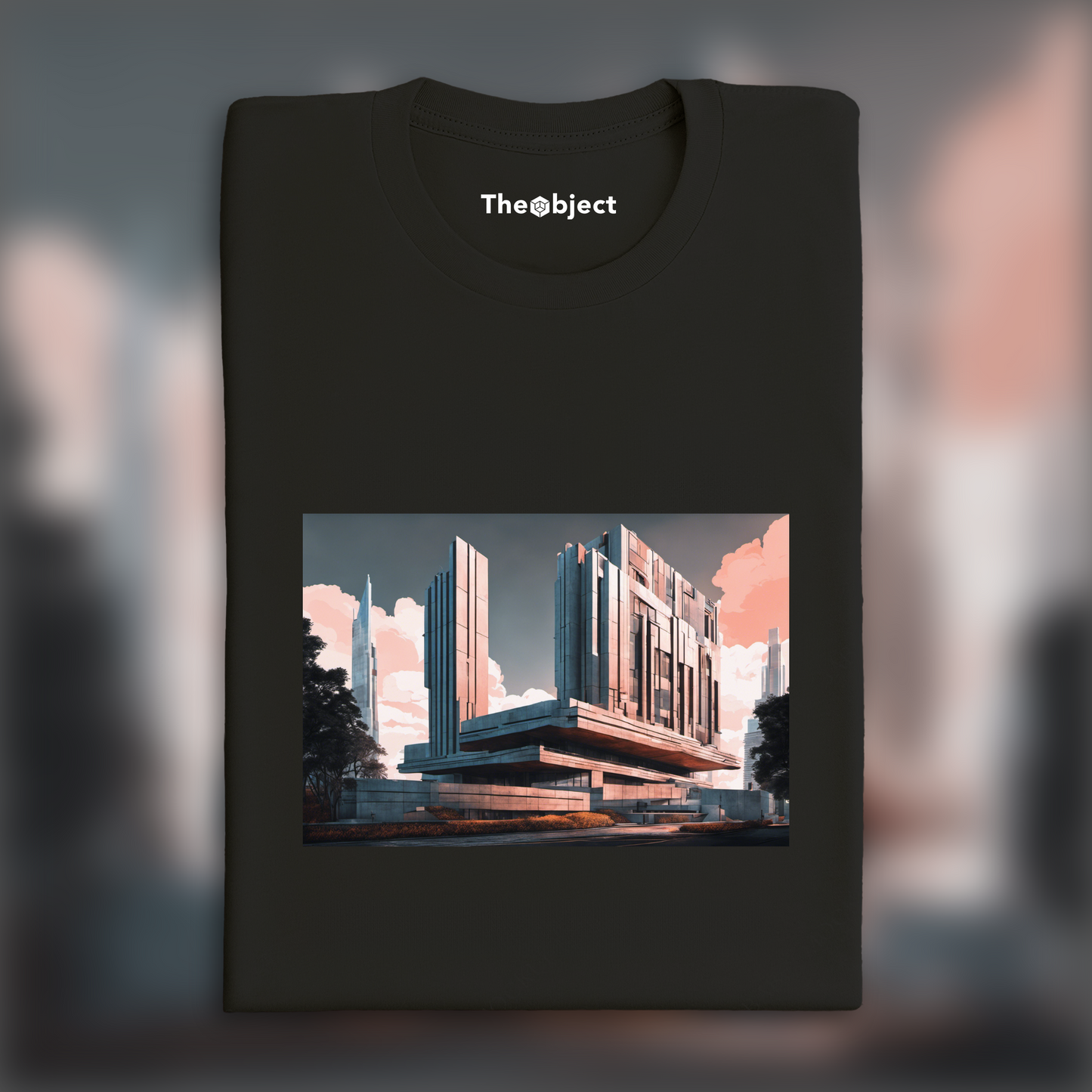 T-Shirt - Art néo-pop, Brutalist architecture, city - 1926590654