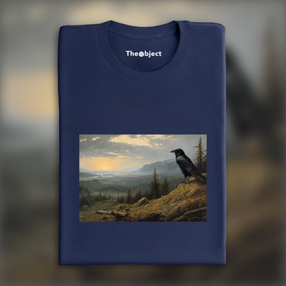 T-Shirt - Caspar David Friedrich, a crow - 1972741577