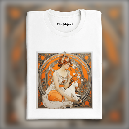 T-Shirt - Alphonse Mucha, une Femme  - 4239527387