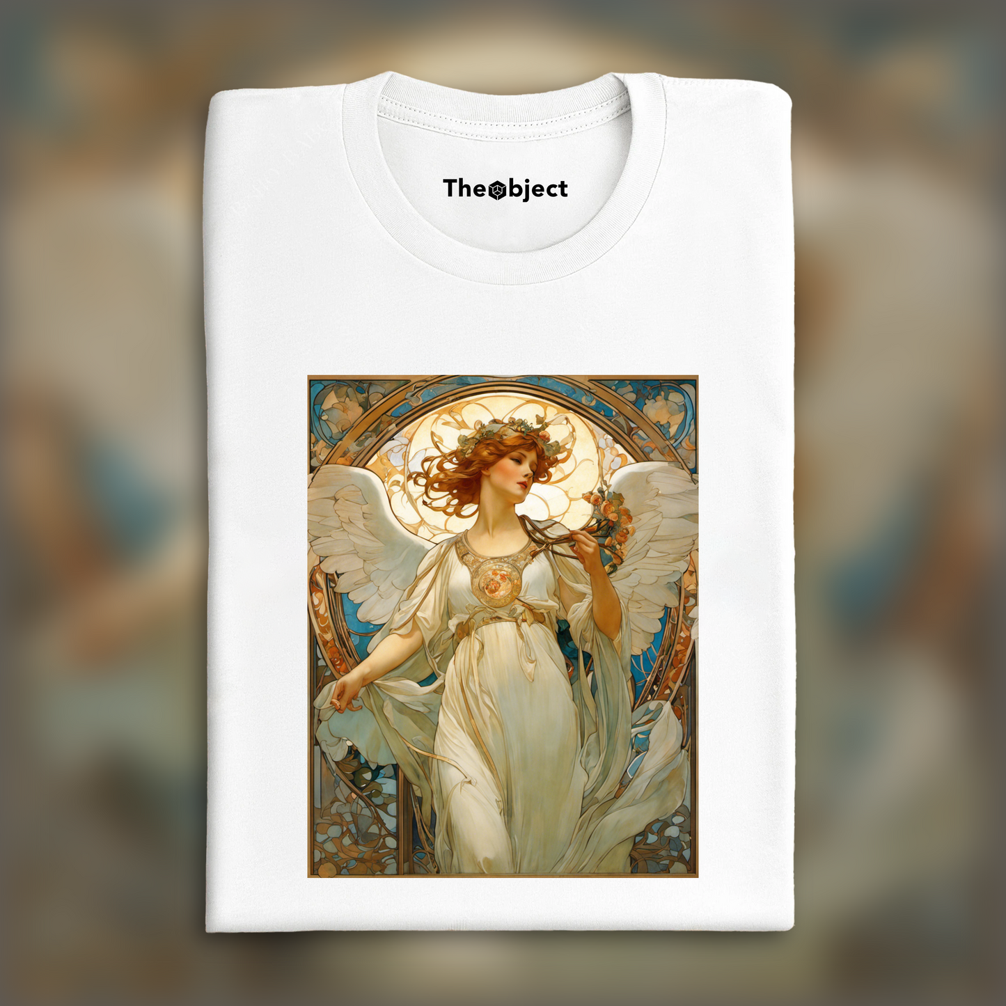T-Shirt - Alfons Mucha, Ange - 1618268576