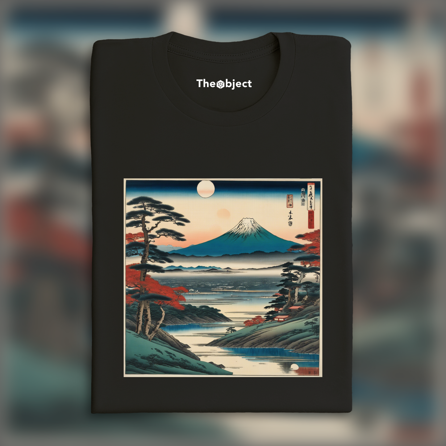 T-Shirt IA - Hiroshige, Paysage exoplanète - 508767227