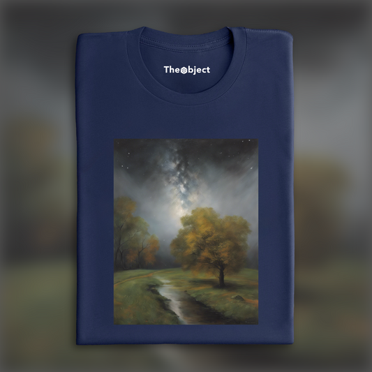 T-Shirt IA - Solitude , paysage - 2225238206