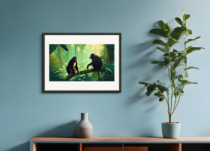 Poster with metal frame: Tropical jungle, 