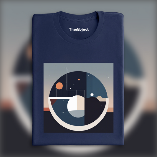 T-Shirt - Art abstrait minimaliste, Cadran - 4072758124