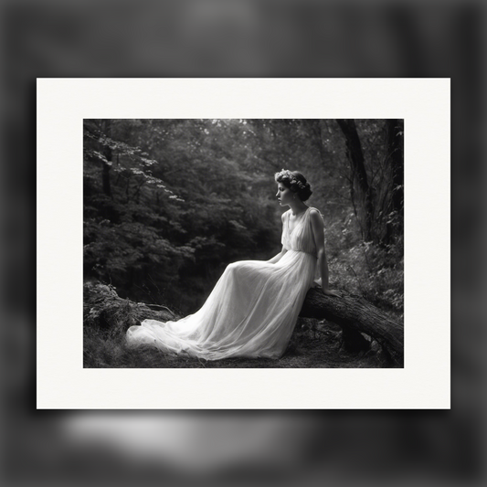 Affiche - Photographie pictorialiste et romantique amércaine du XXème siècle, noir et blanc, Fantôme - 1420429005
