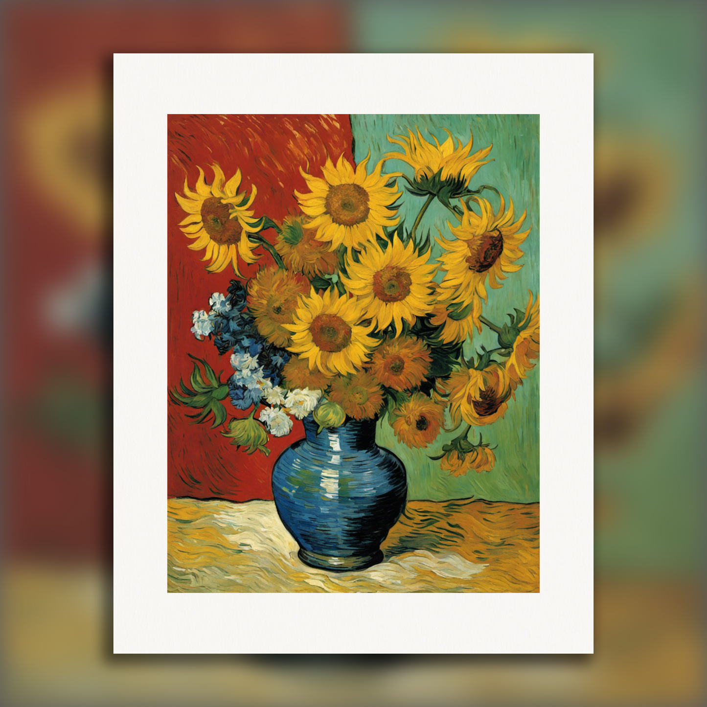 Affiche IA - Vincent Van Gogh, Fleur - 907266360