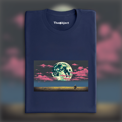 T-Shirt IA - Bansky, Lune et nuages - 150046042