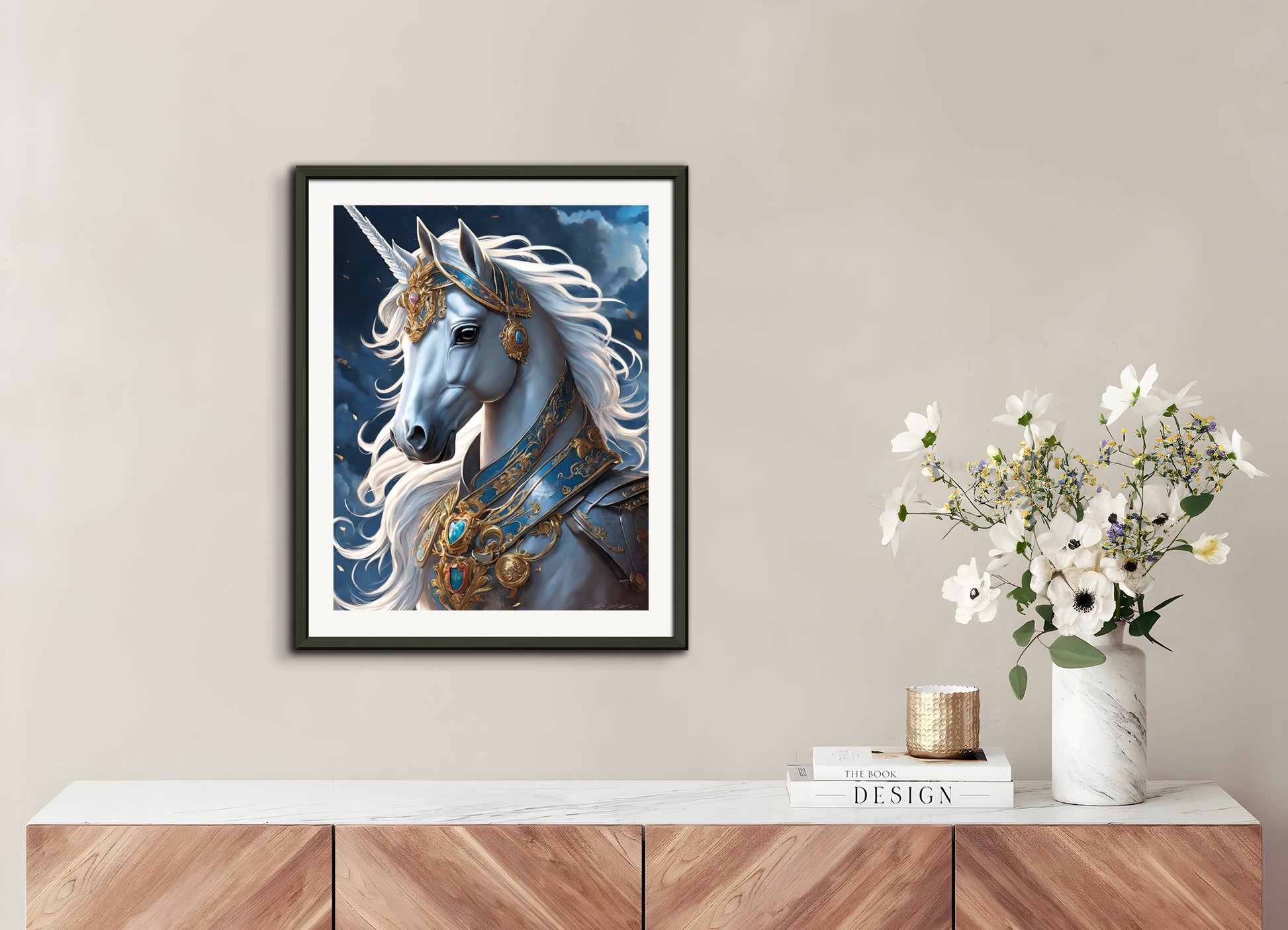 Poster with metal frame: Masterpieces of contemporary Japanese anime, Unicorn