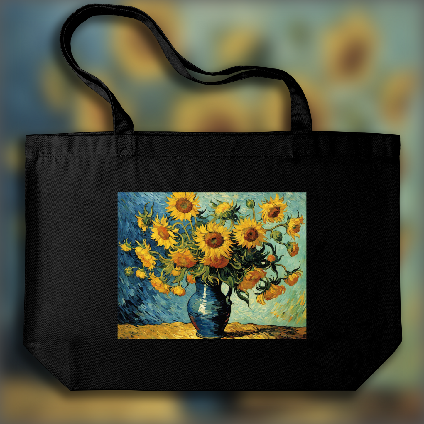 Tote bag ample - Vincent Van Gogh, Fleur - 3241511849