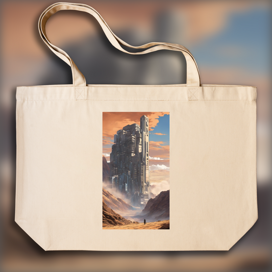 Tote bag IA ample écologique - Ghost in the Shell, Desert - 3958011713