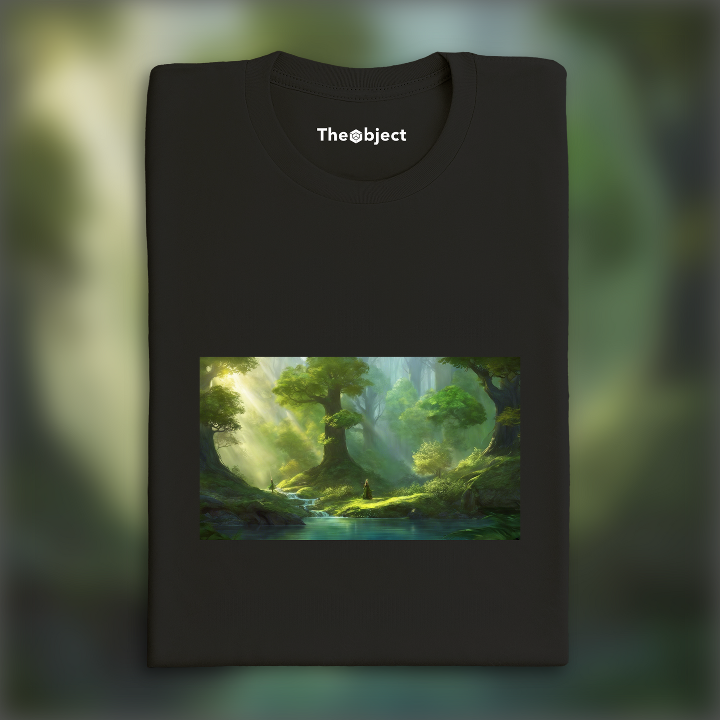 T-Shirt IA - Fantasy, Forêt Elfique Magique - 921434931