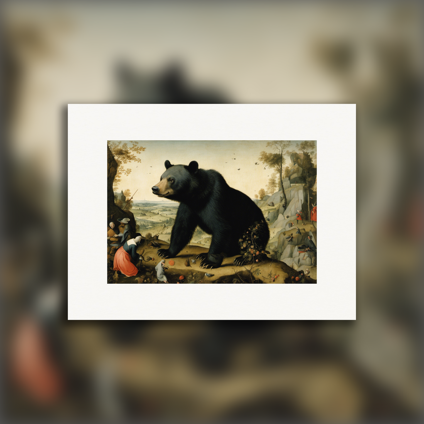 Poster - Jérôme Bosch, a black bear - 2642682415