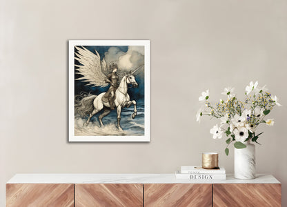Poster: Arthur Rackham, Unicorn