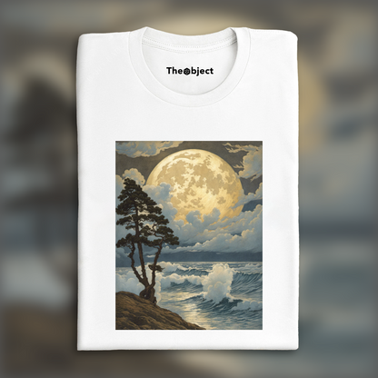 T-Shirt - Carlos Schwabe, Lune et nuages - 3068029691