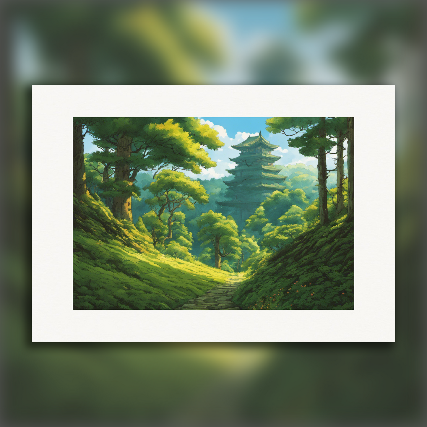 Affiche IA - Studio Ghibli, Forêt - 4095437608