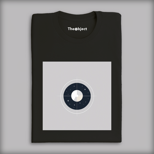T-Shirt - Art abstrait minimaliste, Lunette astronomique - 3703941132