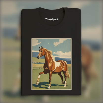 T-Shirt IA - Elenore Abbott, Un cheval - 2153827294