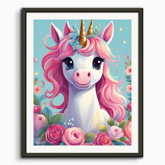 Poster: , A baby cute unicorn