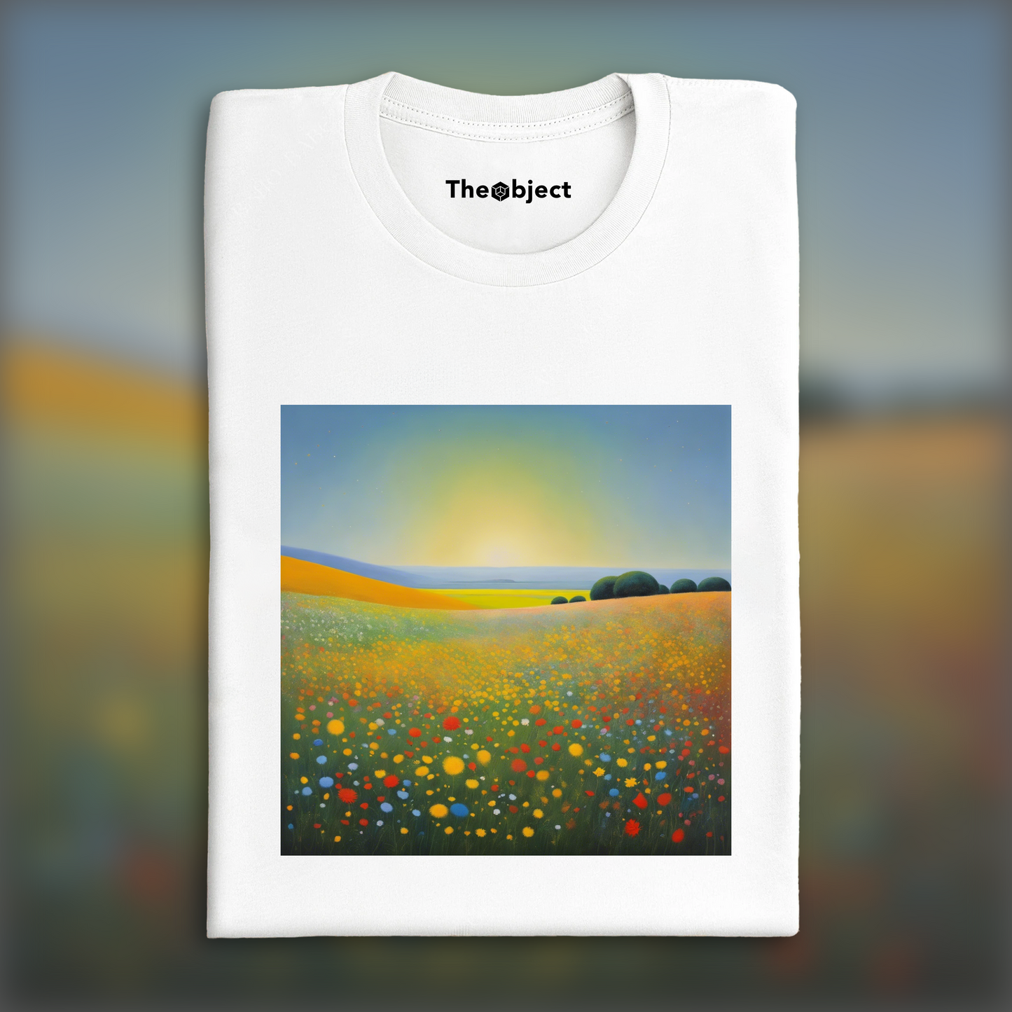 T-Shirt IA - Peinture écossaise d'expressionisme abstrait, Fleur  - 2516049855