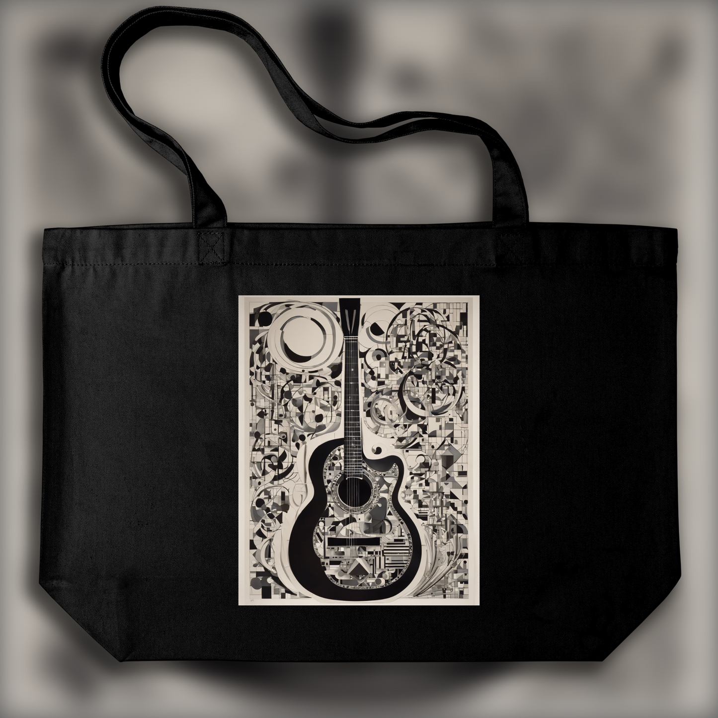 Tote bag IA ample écologique - Willi Baumeister, Guitare - 2251905316