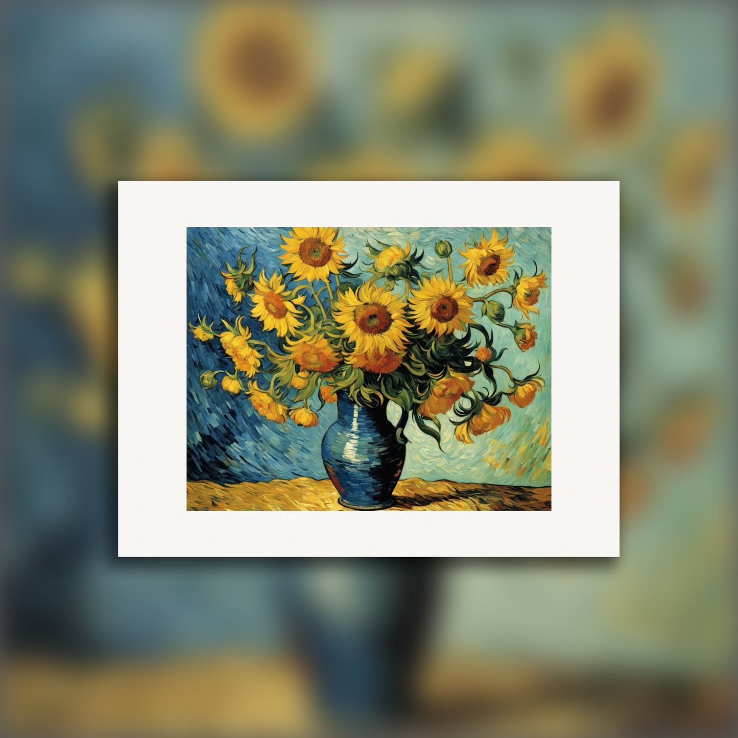Affiche IA - Vincent Van Gogh, Fleur - 3241511849