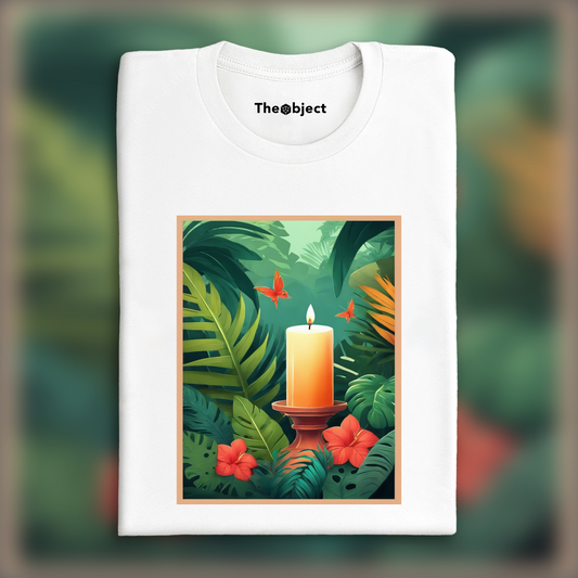 T-Shirt IA - Jungle tropicale, Bougie - 247442800
