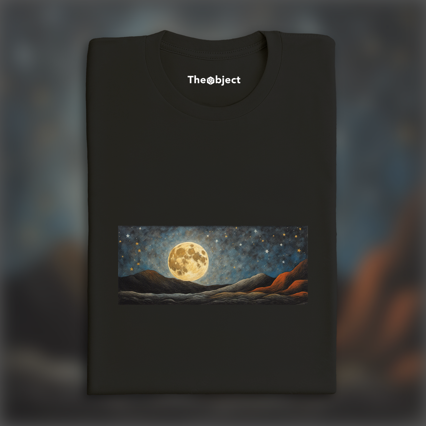 T-Shirt - Art abstrait mexicain du XXème siècle, Lune et ciel étoilé - 4140722228