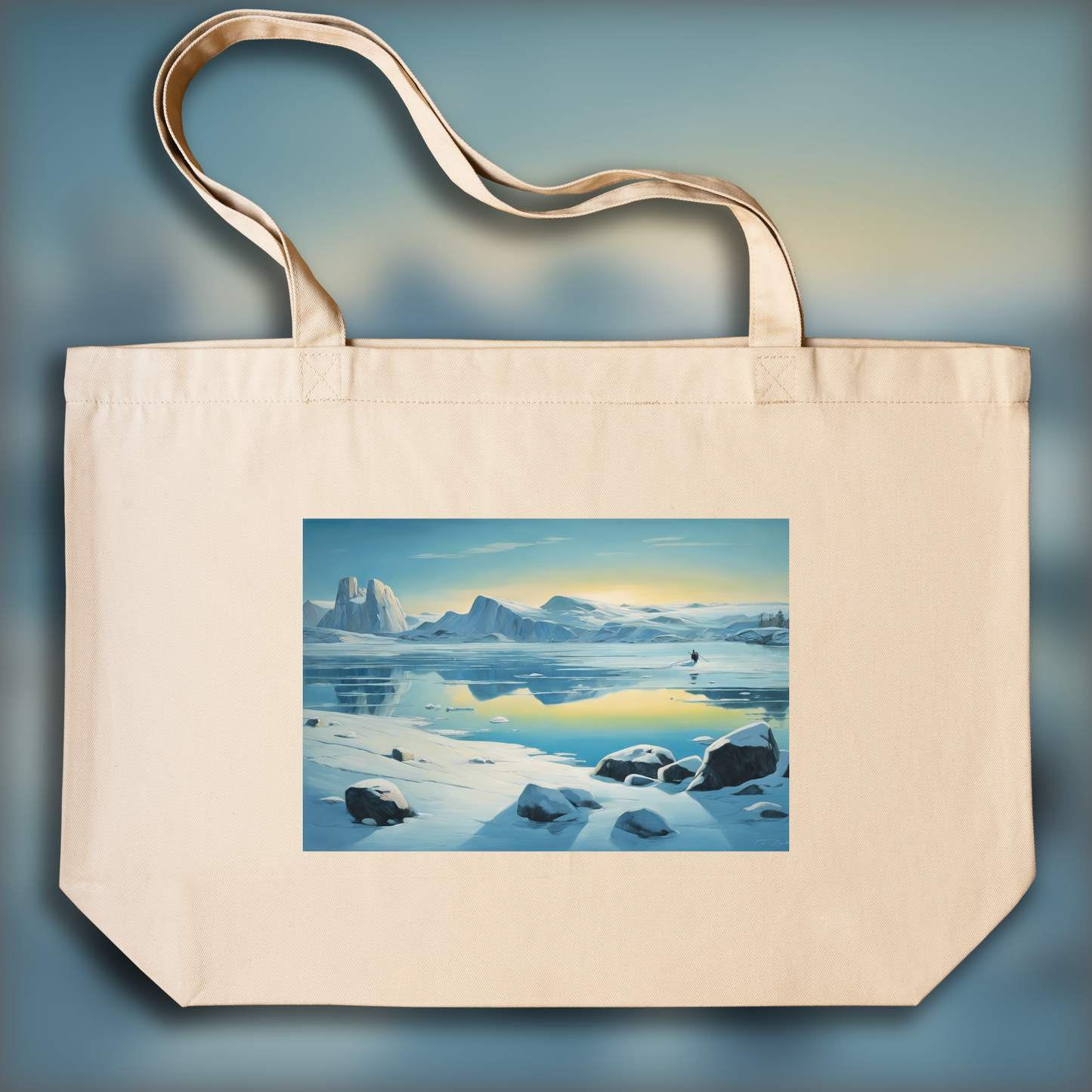 Tote bag IA ample écologique - Moomins, Lac gelé - 4130419110