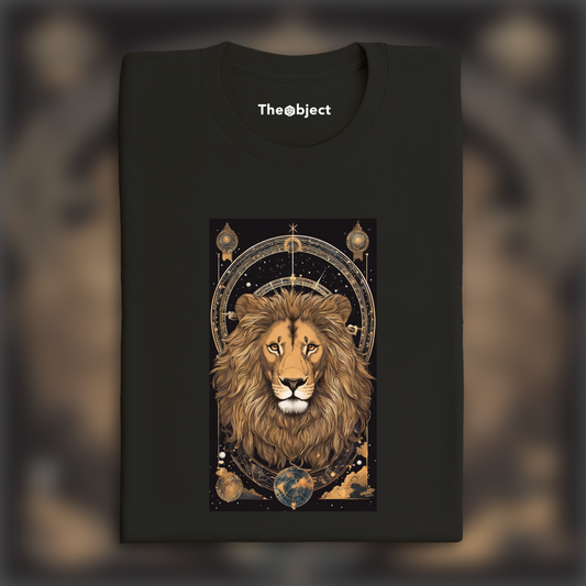 T-Shirt IA - Lo-fi, Astrologie, le signe du Lion - 3654153191