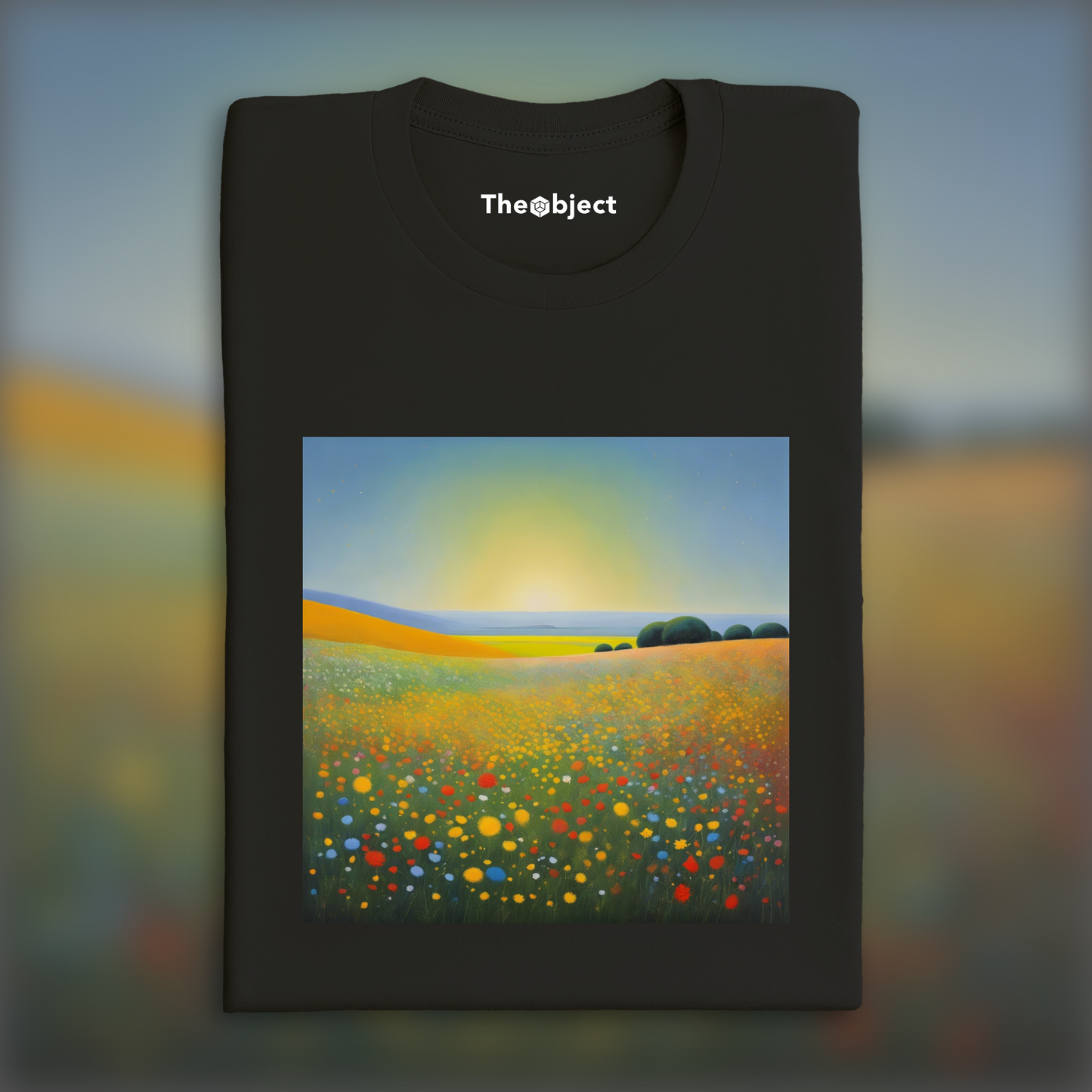 T-Shirt IA - Peinture écossaise d'expressionisme abstrait, Fleur  - 2516049855