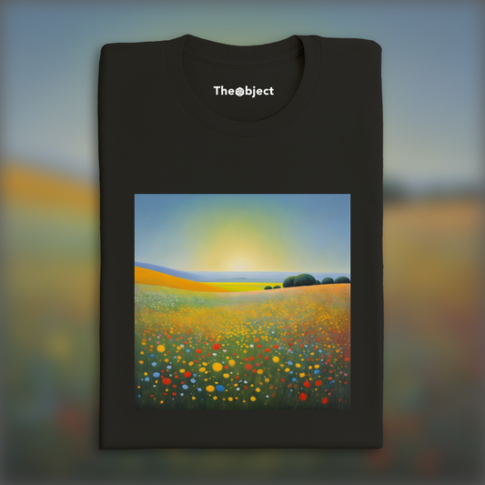 T-Shirt - Peinture écossaise d'expressionisme abstrait, Fleur  - 2516049855