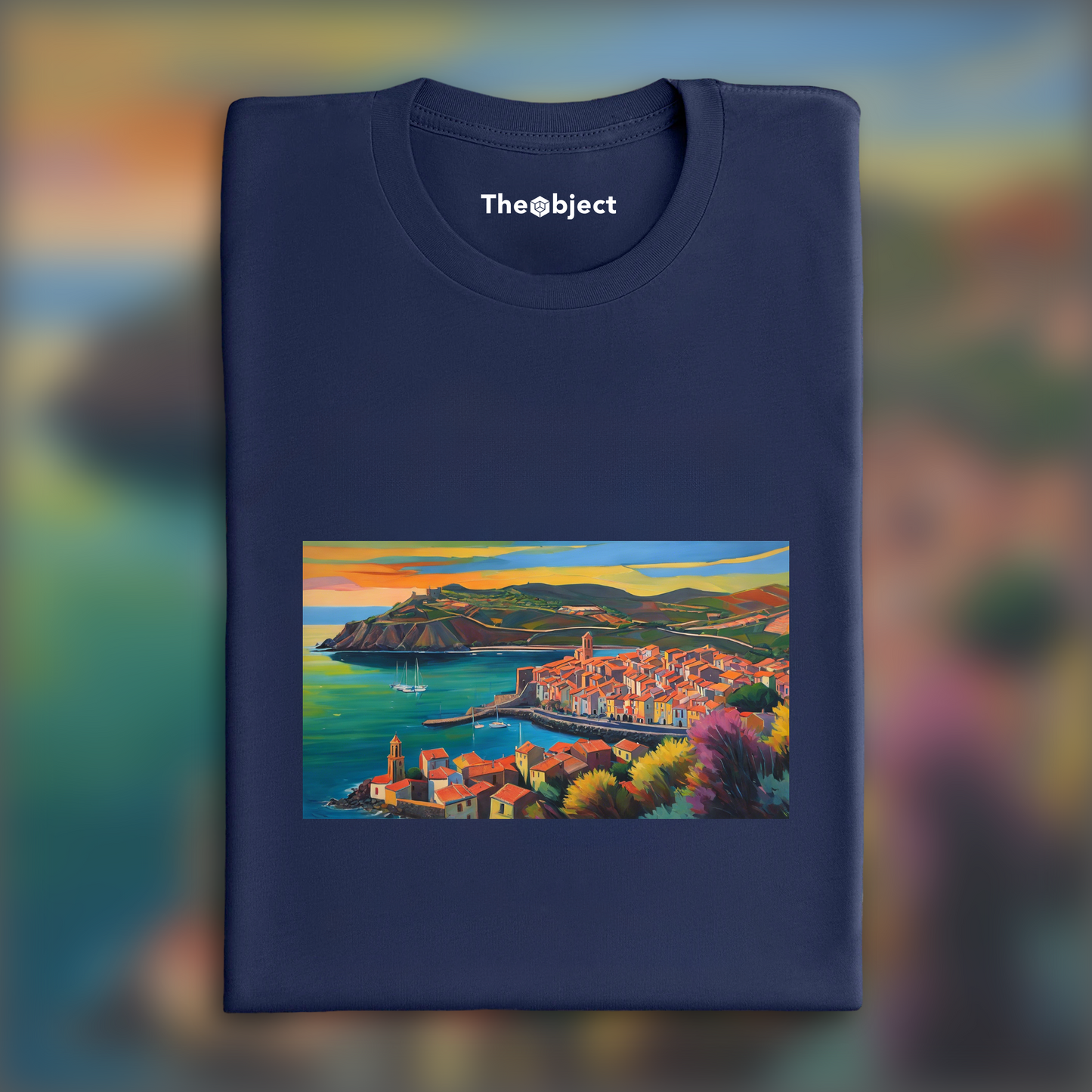 T-Shirt IA - collioure, Paysage exoplanète - 780573905