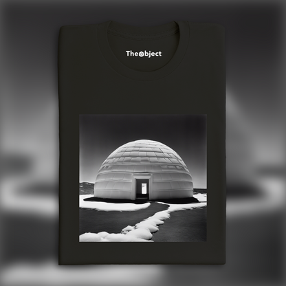 T-Shirt IA - Photographies abstraites basées sur des éléments de la nature et des motifs géométriques , Igloo - 3704056554