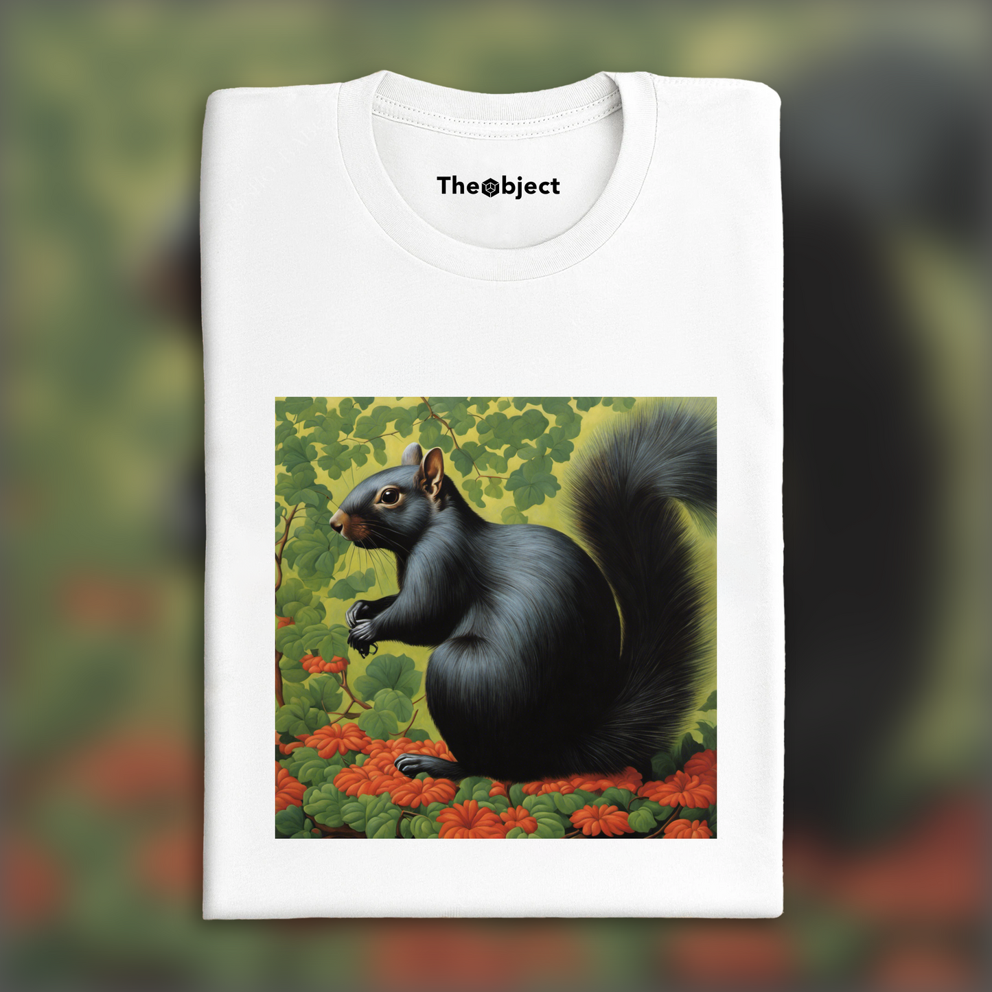 T-Shirt - Surréalisme belge, un écureuil noir - 854279793