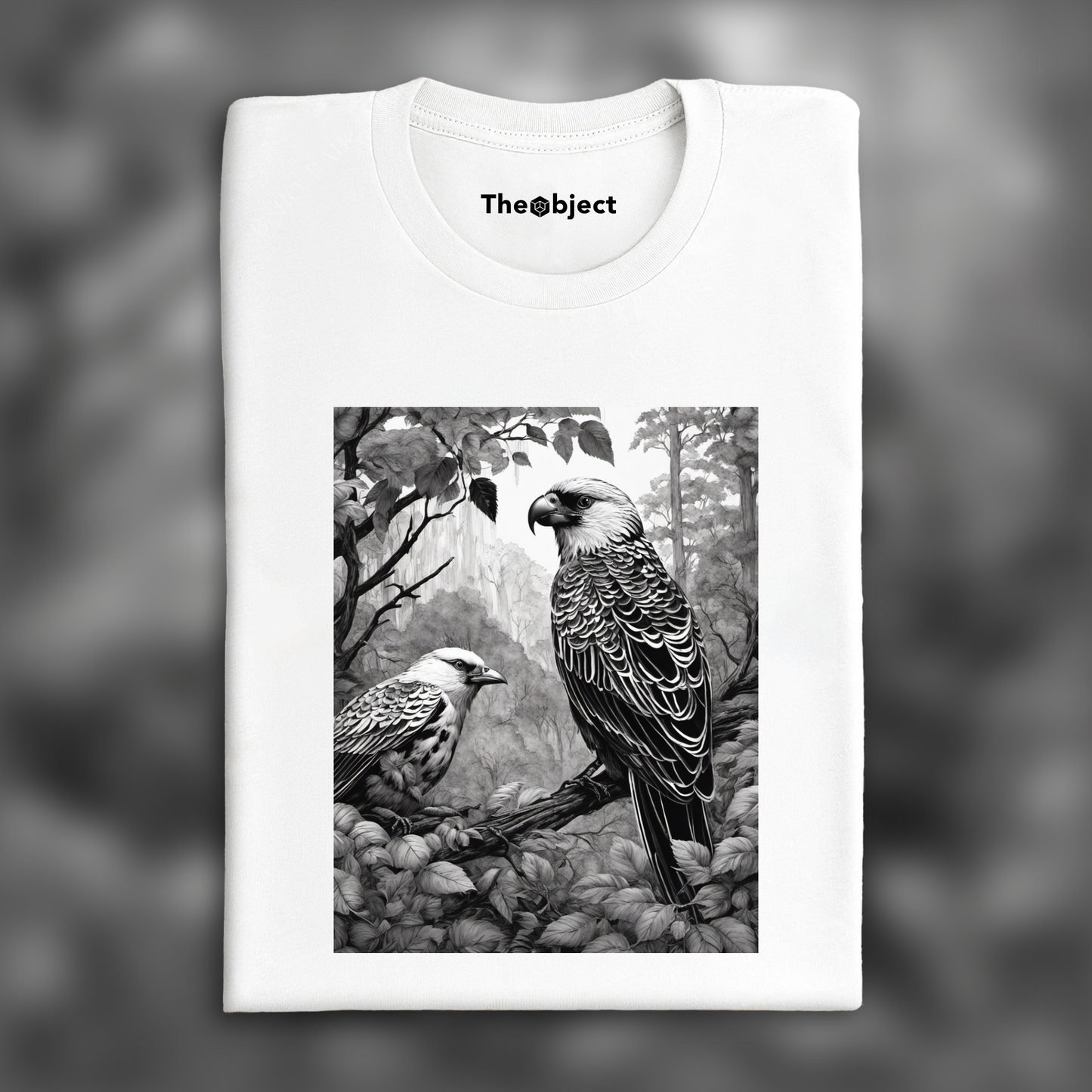 T-Shirt - Gothique forêt noire, Un Oiseau - 1797150837