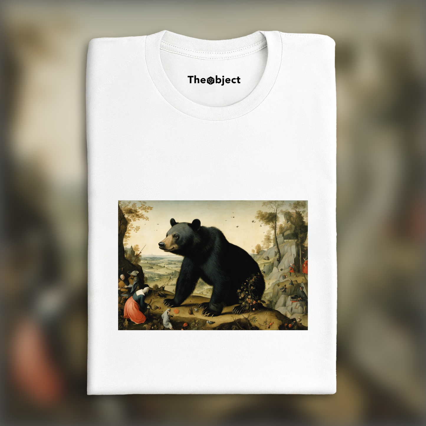 T-Shirt - Jérôme Bosch, a black bear - 2642682415